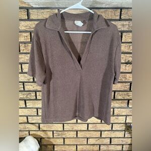 Brown H&M blouse‎